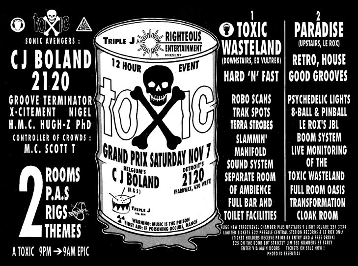 Toxic – Saturday November 7, 1992