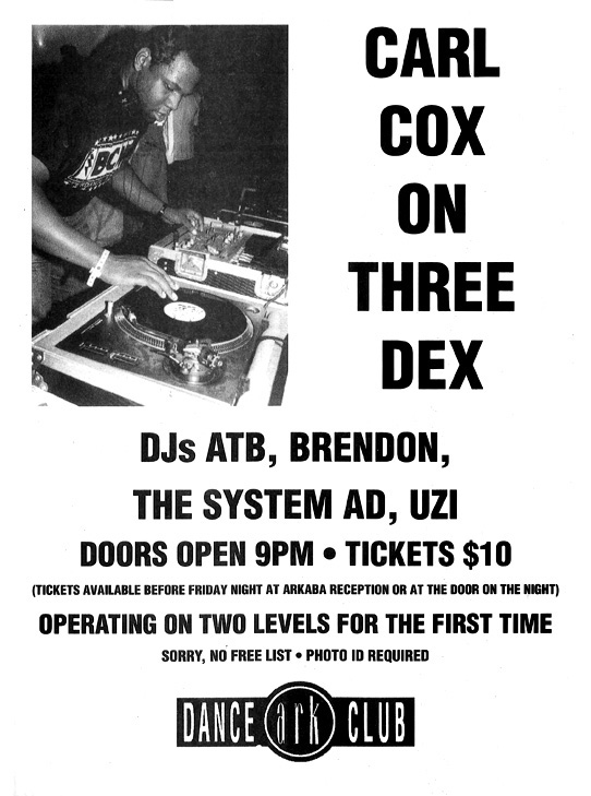 Carl Cox – Friday January 29, 1993