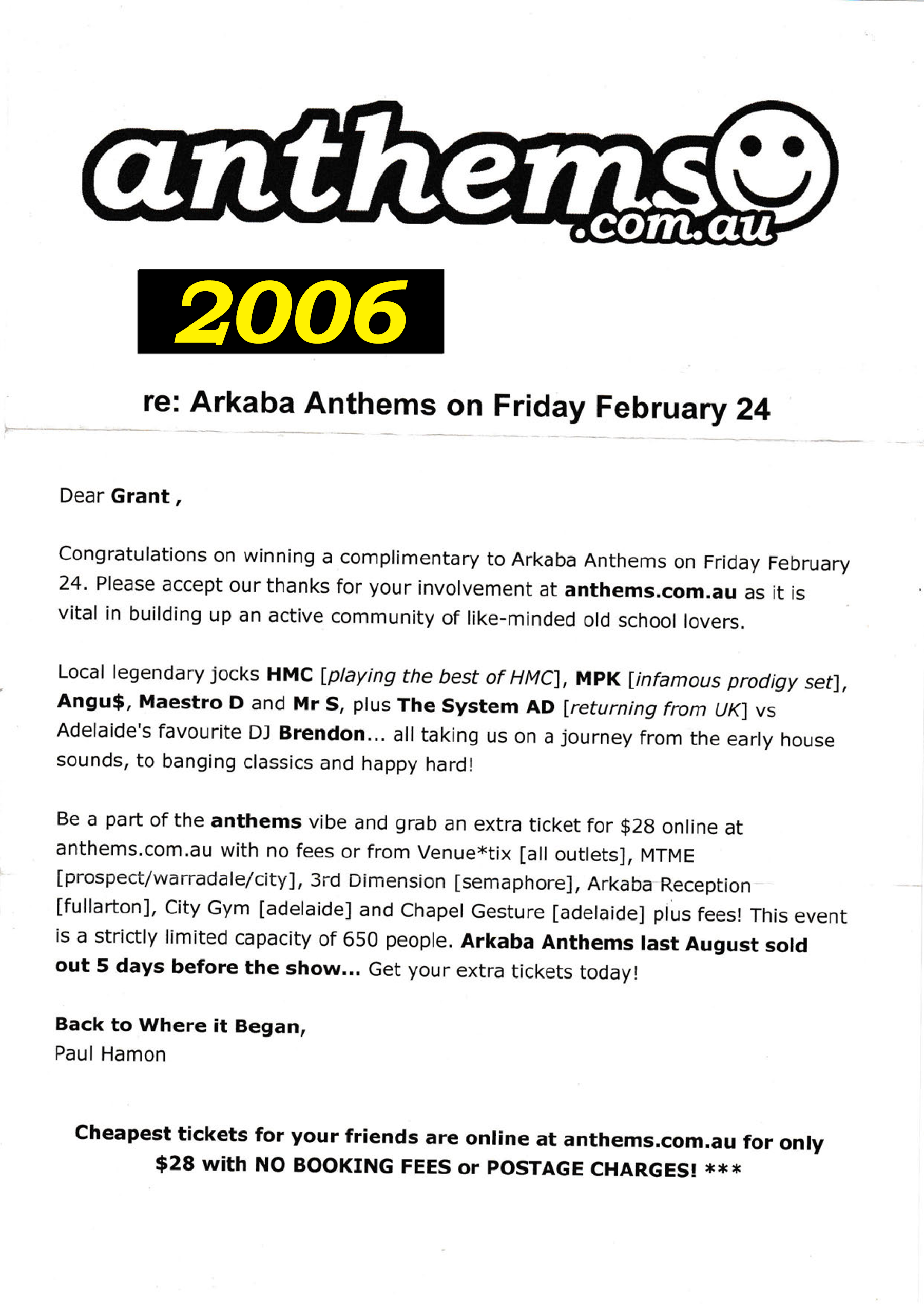 A Chronicle of Adelaide’s Electronic Music Scene: 2005-2007