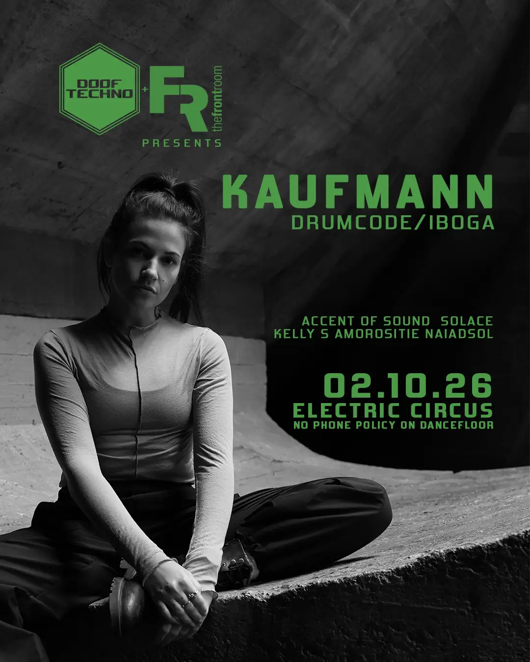 Doof Techno and Front Room level up with Kaufmann’s Adelaide debut at Electric Circus