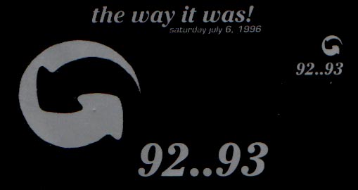 Continuous Flow presents 92..93 The Way It Was, Adelaide rave event flyer for Saturday 6 July 1996